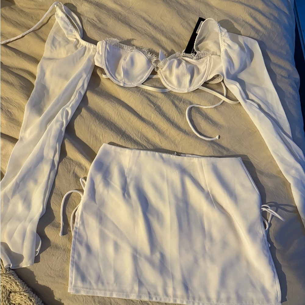 White Fox Boutique White Mini Skirt